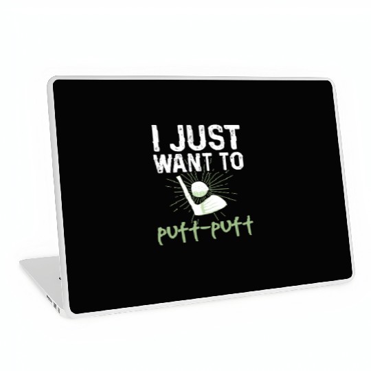 Funny Goofy Mini Golf Quotes Putt Putt Legend Laptop Skins