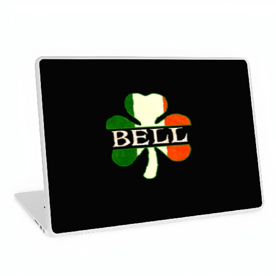 Bell Irish Surname Ireland Flag Shamrock Laptop Skins