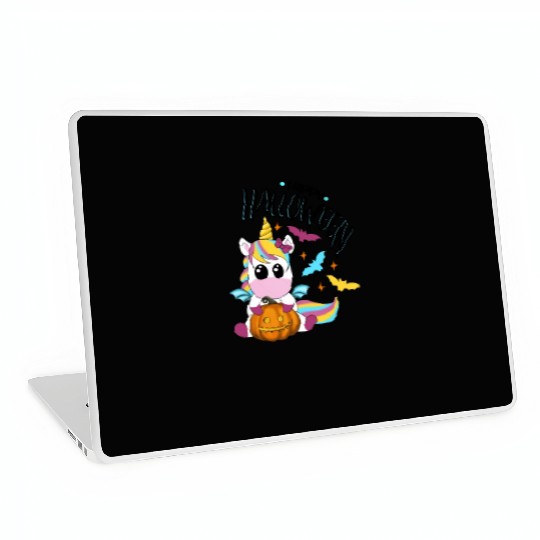 Bat Unicorn - Happy Halloween Laptop Skins