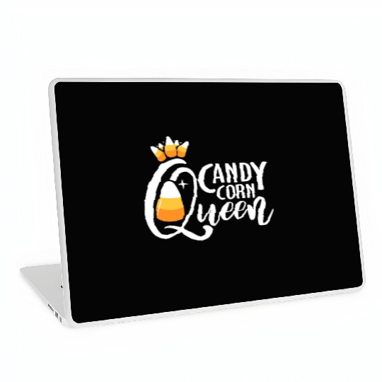 Candy Corn Queen Funny Halloween Costume Gift Laptop Skins