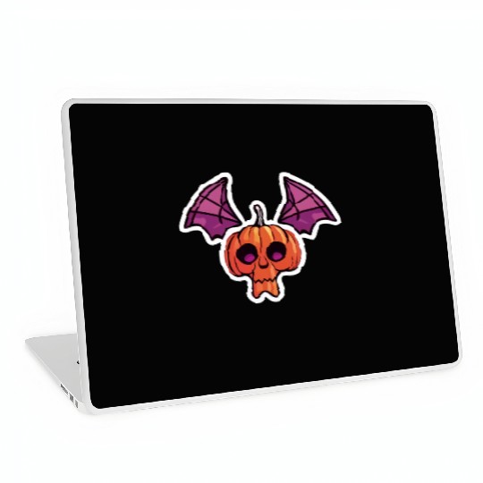 Bat Pumpkin Halloween Laptop Skins