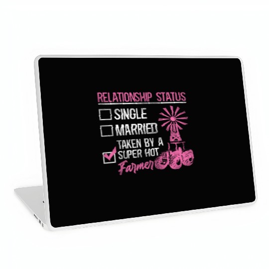 Farming Farmer Girl Girlfriend Laptop Skins