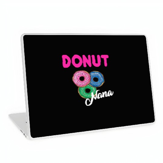 Womens Nana Donut Laptop Skins Grandmother Donut Lover