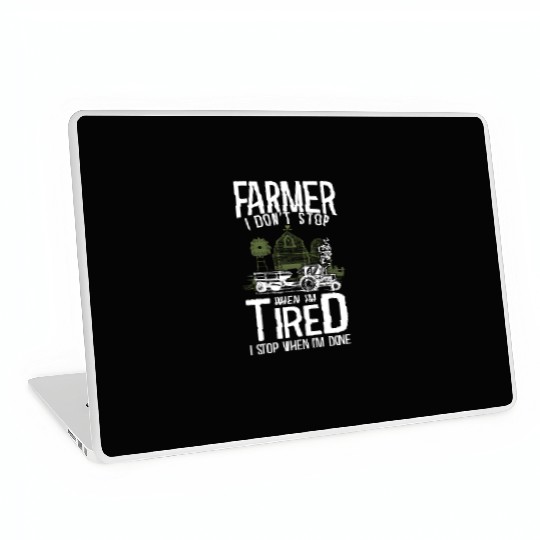 Farming Farmer Tractor Vintage Laptop Skins