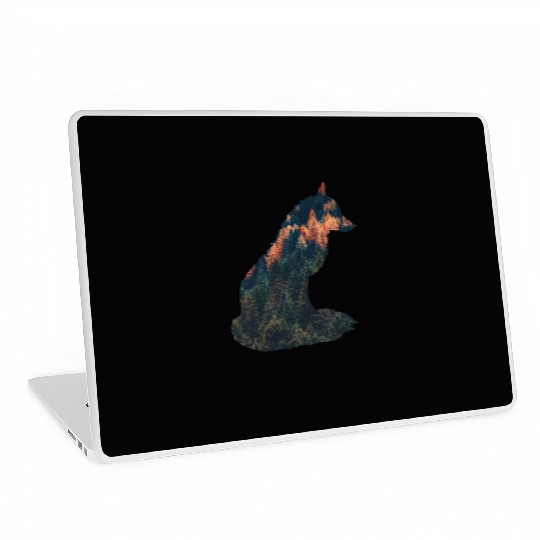 Silent Fox in the Forest Nature Wilderness Autumn Laptop Skins