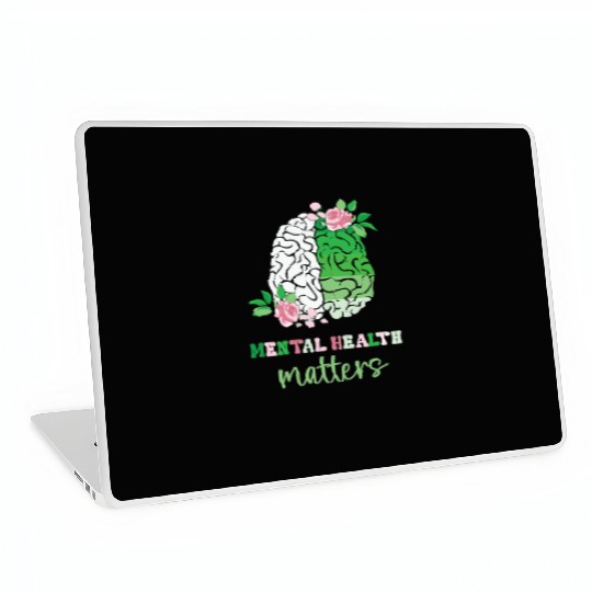 Green and Pink : Mental Health Matters Laptop Skins