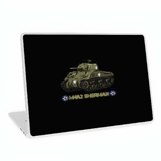 World War 2 American Tank M4A2 Sherman Laptop Skins