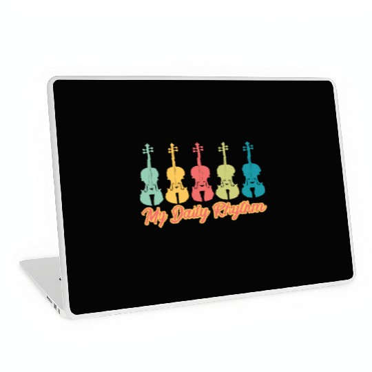 Daily Rhythm Orchestra Music Instrument Violinist Laptop Skins