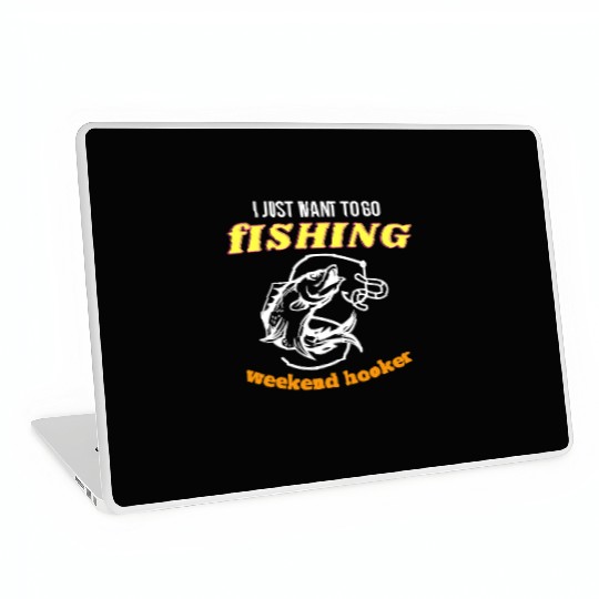 Fishing Lifestyle weekend hooker Laptop Skins