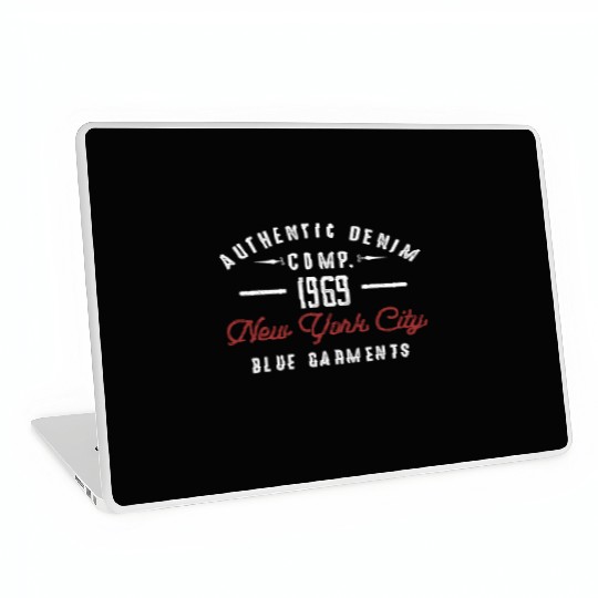 New York City Born In 1969 Vintage Birthday Laptop Skins
