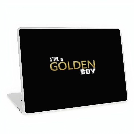 i'm a golden boy Laptop Skins