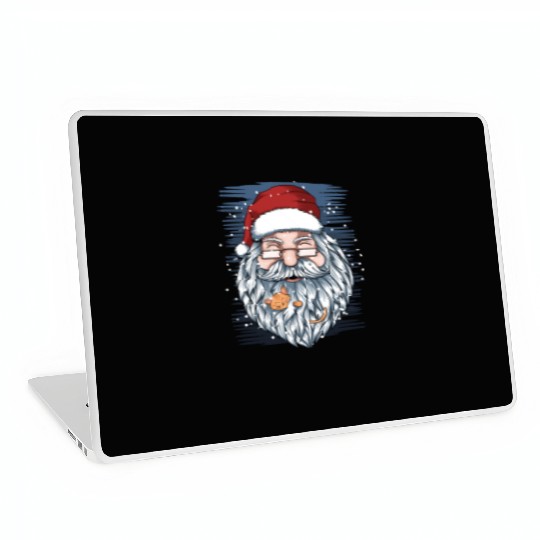 santa and kittens merry christmas Laptop Skins