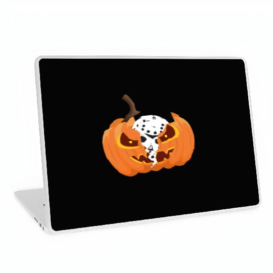 Pumkin Halloween party Jason hokey mask Friday Laptop Skins