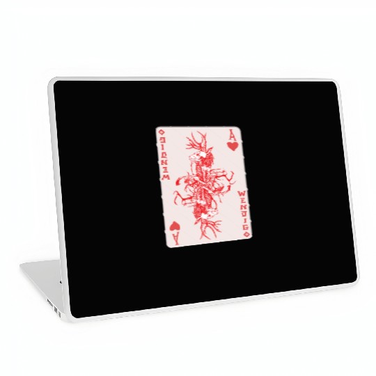 Folk Creature Wendigo Card Halloween Cryptid Laptop Skins