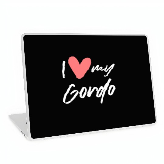 Womens I Love My Gordo Gift Woman Man Wife Husband Laptop Skins