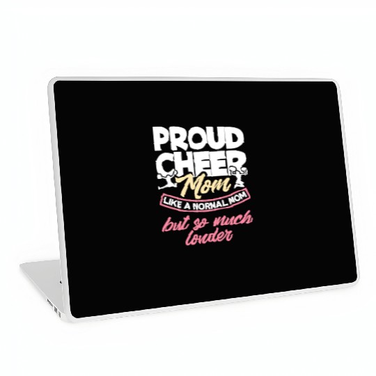 Proud Cheer Mom Cheerleading Mom Gift Laptop Skins