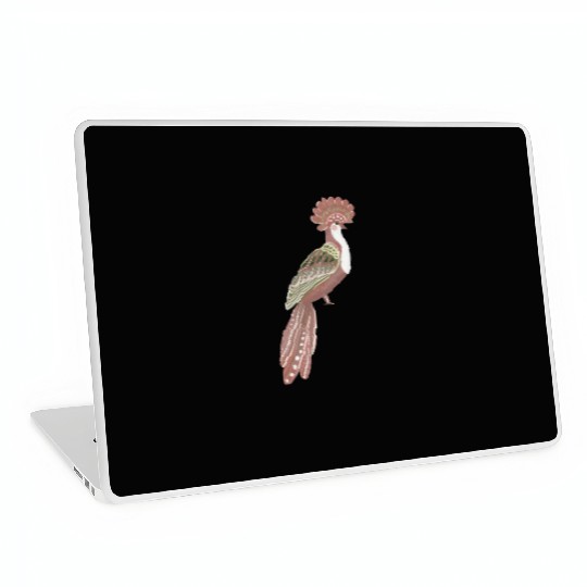 Folk art fancy bird Laptop Skins