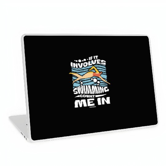 Swimming lifeguard swimming course outdoor pool gi Laptop Skins