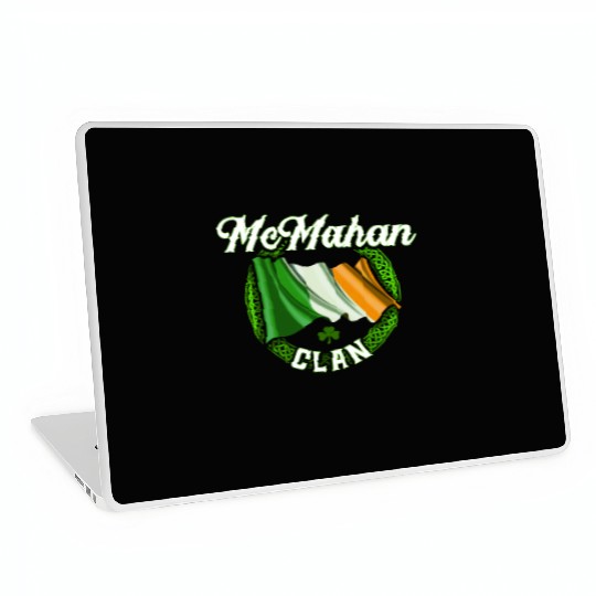 Mcmahan Surname Irish Last Name Ireland Flag Laptop Skins