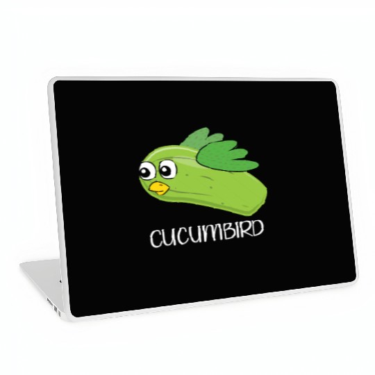 Cucumbird Vegetarian Vegetable Vegan Cucumber Laptop Skins