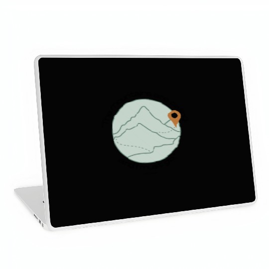 The Mountains are Calling Quote Laptop Skins