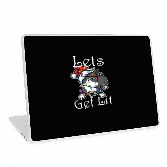 Lets get lit christmas Laptop Skins