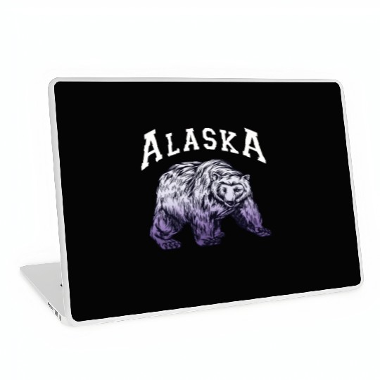Alaska Gift USA Natur Bär Denali Grizzly Wald Laptop Skins