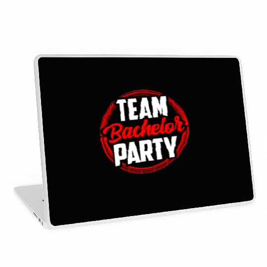 Team Bachelor Party Bride Groom Laptop Skins