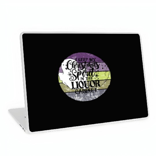 Funny Christmas Spirit Ghosts Sunset Laptop Skins