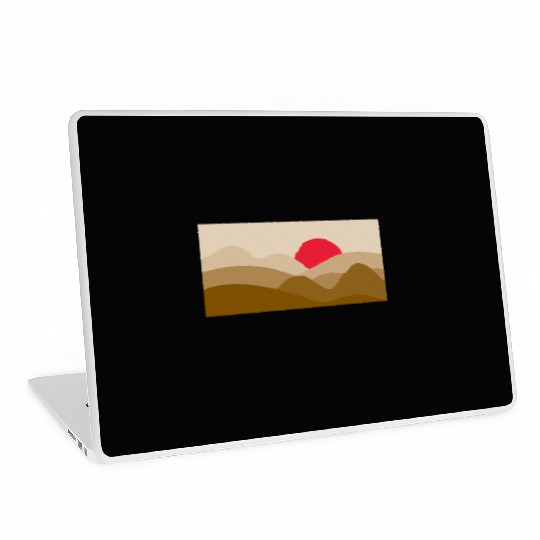 Minimalist Sun Copper Brown Laptop Skins