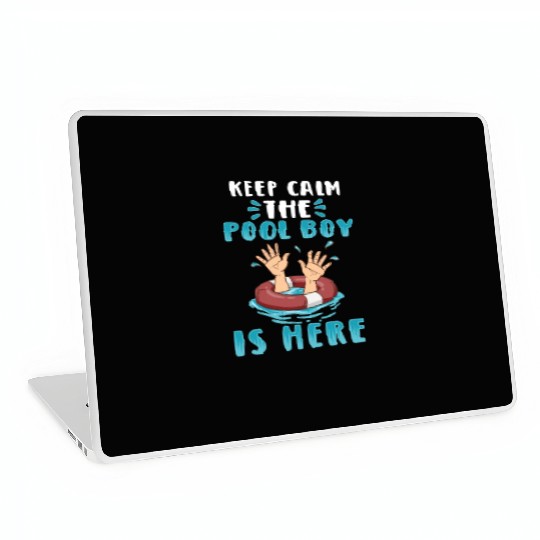 Swimmer Scuba Diving Pool Boy Water Sport Laptop Skins