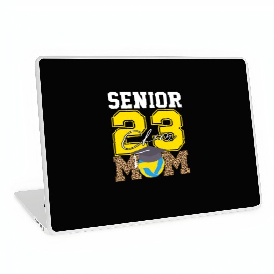 Cheer Mom Senior Class Of 2023 Volleyball Fan Gift Laptop Skins