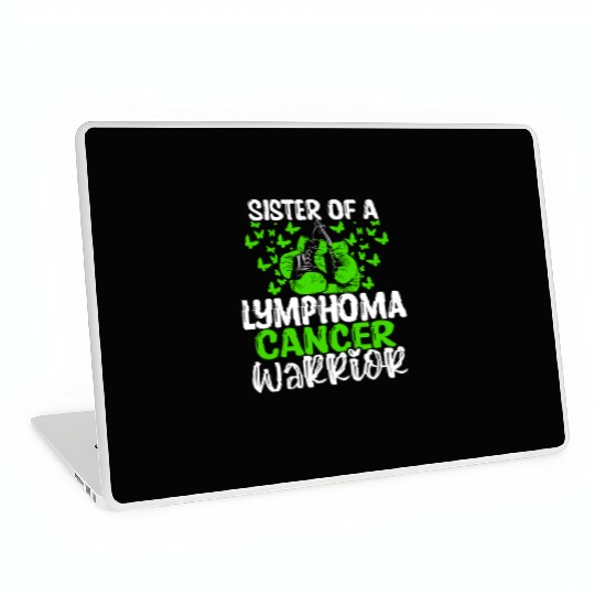 Lymphoma Cancer Awareness Sister Twins Sibling Laptop Skins
