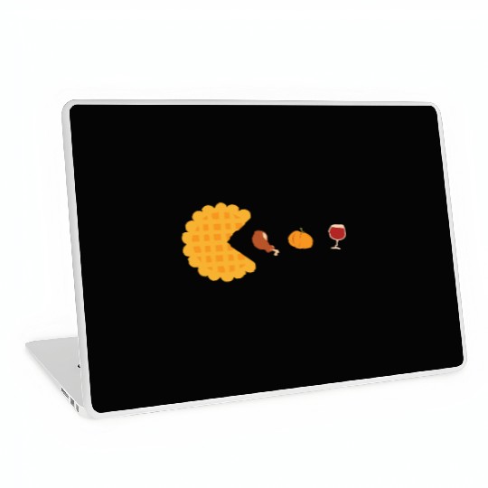 Thanksgiving Wine Pumpkin Pie Turkey Laptop Skins