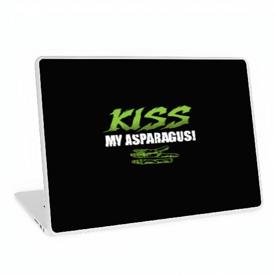 Kiss My Asparagus Lover Vegetarian Vegetable Vegan Laptop Skins