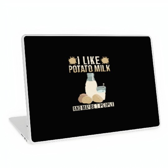 Potato Milk Saying Laptop Skins