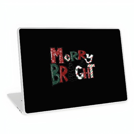 Merry And Bright Laptop Skins | Merry Christmas 2022