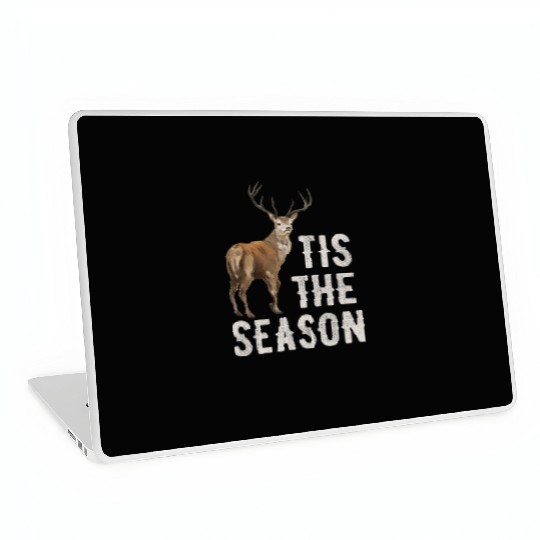 Tis The Season Retro Dear Hunting Laptop Skins