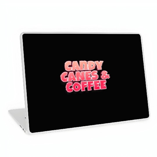 Candy Cane Candy Canes And Coffee Laptop Skins