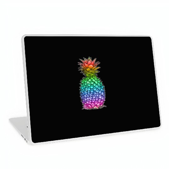 Pineapple Gay Lesbian Pride Rainbow Tropical LGBTQ Laptop Skins