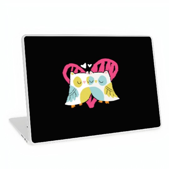 Owl Valentines Day Hearts Day Cupid Bird Lover Laptop Skins