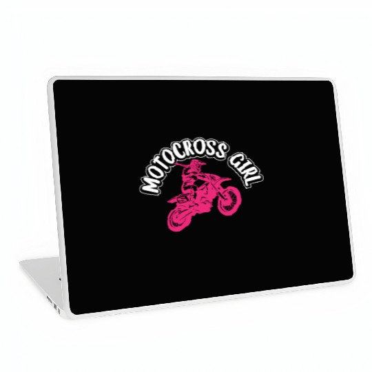 Dirtbike Girl Supercross Girl Off-road Enduro Moto Laptop Skins