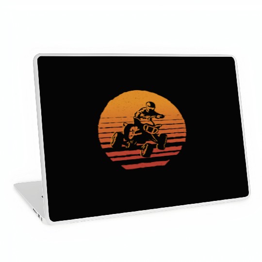 Quad Bike Vintage Graphic 4 wheeler ATV Laptop Skins
