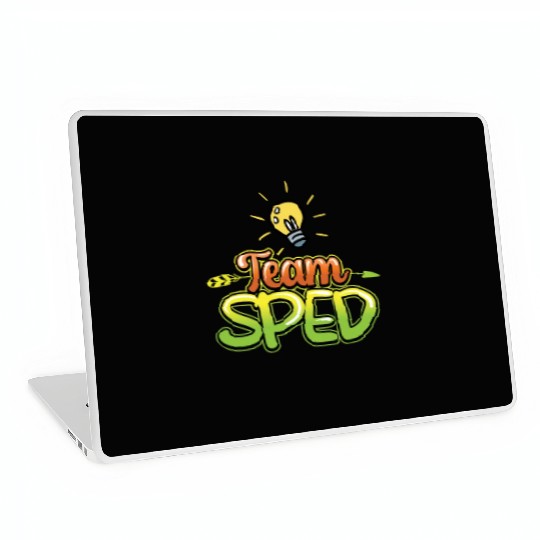 Team Sped Awareness Special Education Teacher Laptop Skins