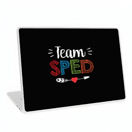 Team Sped Teacher Special Education Awareness Laptop Skins