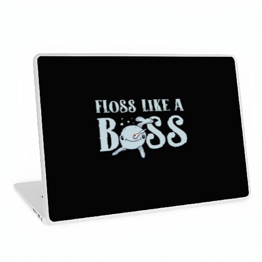 Floss Like A Boss Sea Unicorn Animal Lover Narwhal Laptop Skins