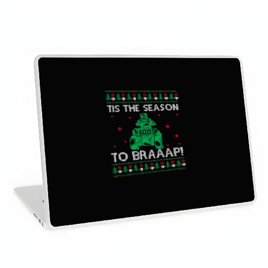 Quad Ugly Christmas Saying Quote Tis The Season To Laptop Skins