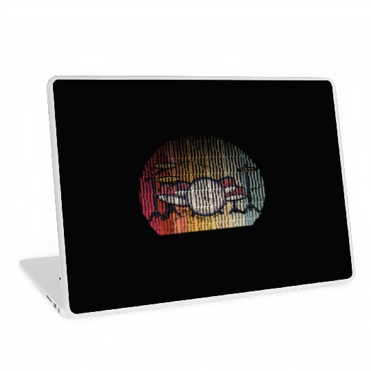 Drums Drummer Band Drumset Retro Percussion Drums Laptop Skins