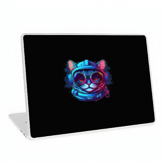 Space Cat Laptop Skins