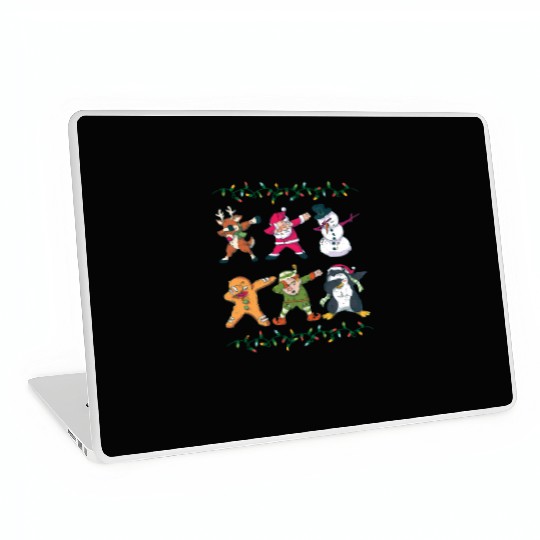 Dabbing Reindeer Santa Snowman Laptop Skins
